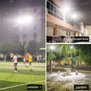 Luminária LED VOLTIX MAX Solar para Chácaras, Quintal, Comércio e Ruas - Parede ou Poste